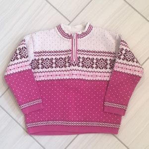 Hanna Andersson quarter zip sweater 4T